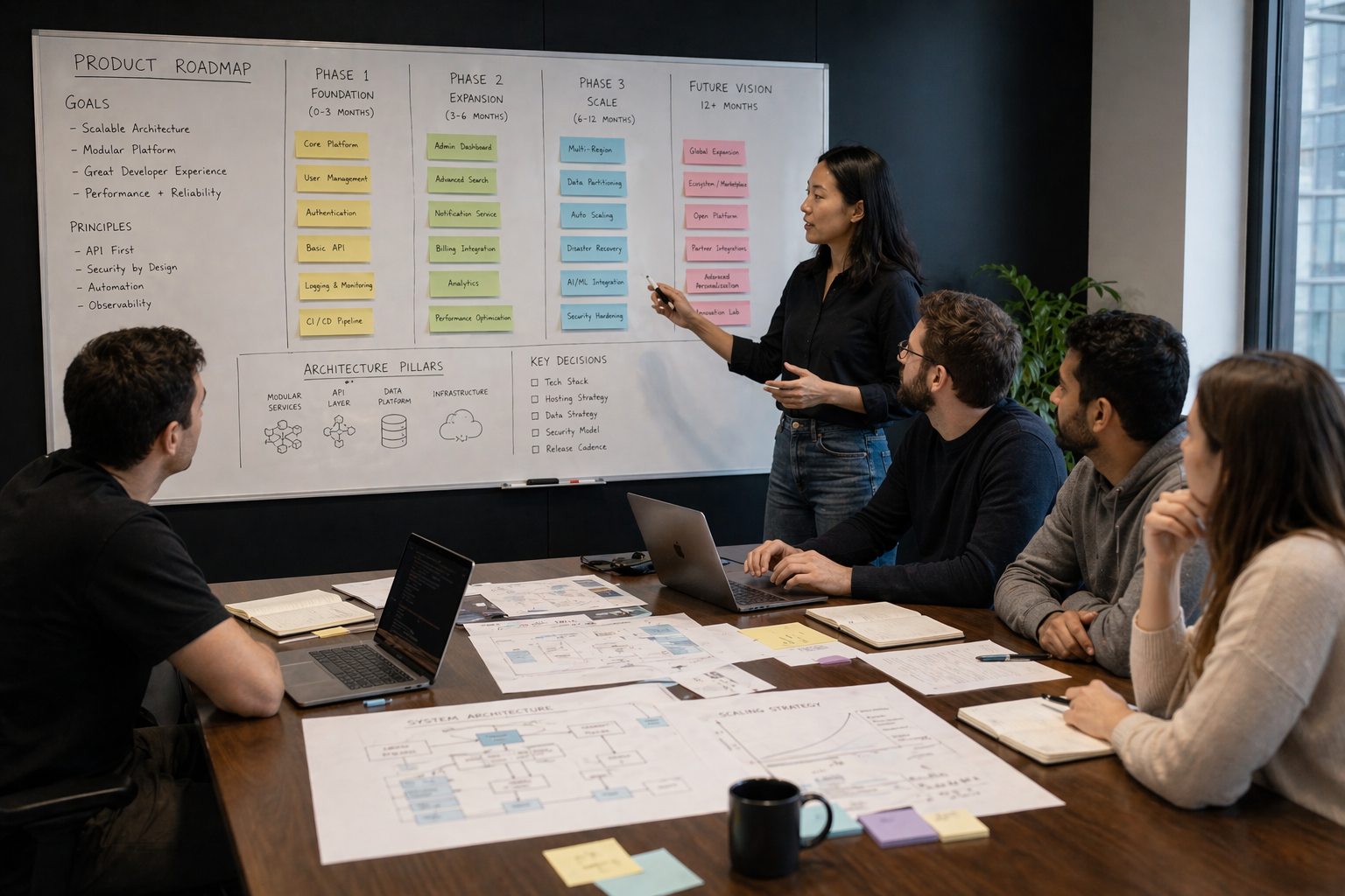 Built for growth, not just launch illustrative scene